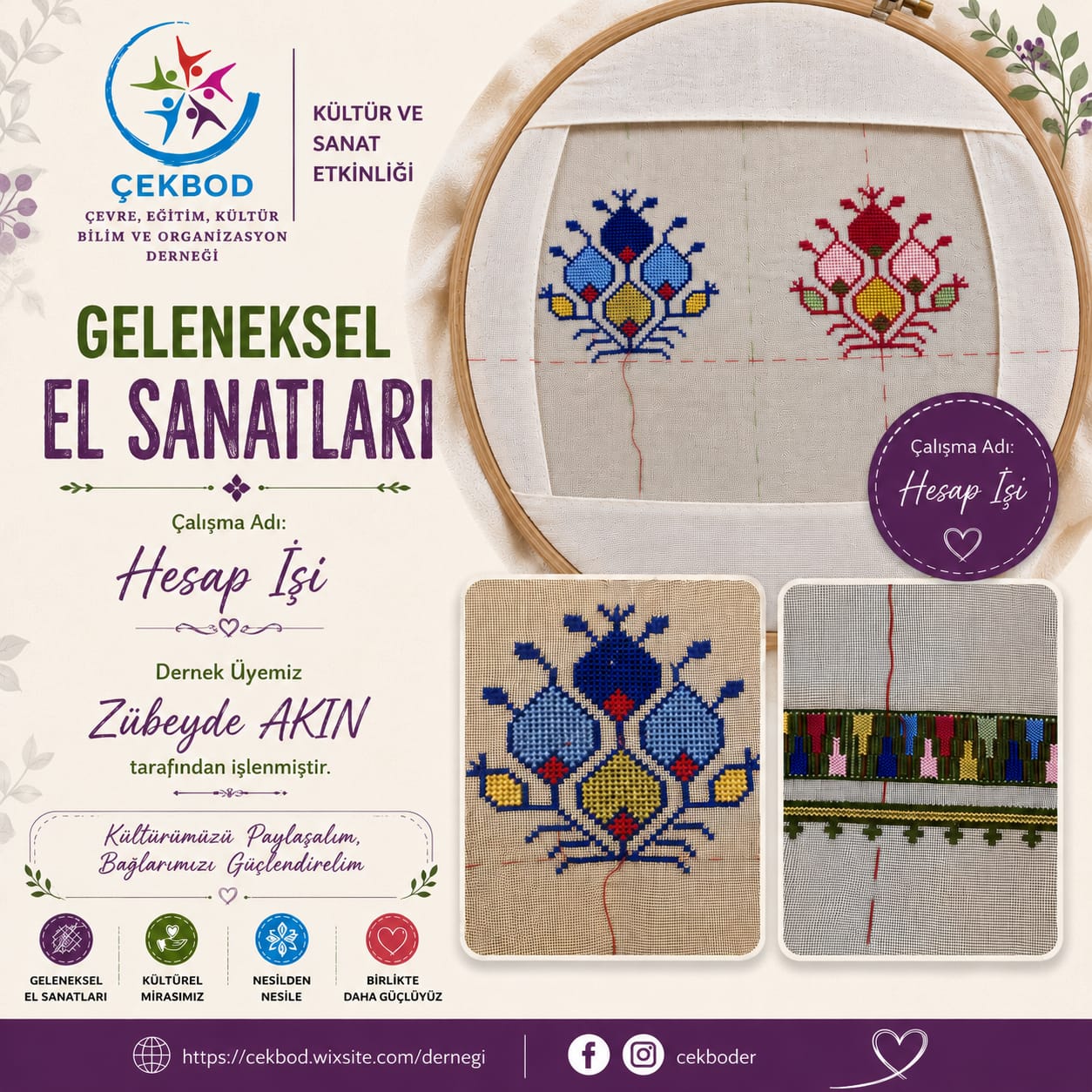Geleneksel hesap işi el sanatı
